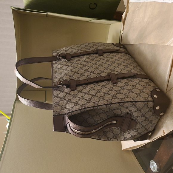 Authentic Gucci GG duffle / tote / travel case - beige - BRAND NEW NEVER USED - Picture 3 of 14